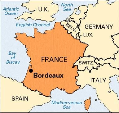 Bordeus al mapa
