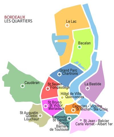 mapa de Bordeus, parís