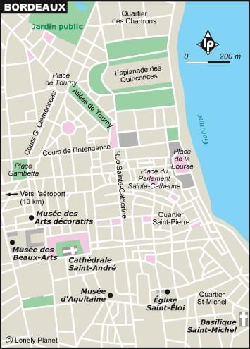 mapa de Bordeus jardí