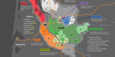 Mapa de Bordeus denominació
