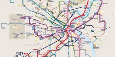 Mapa de Bordeus trànsit