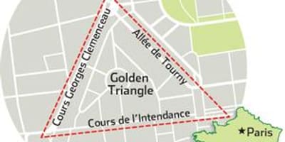 Mapa de Bordeus triangle d'or 